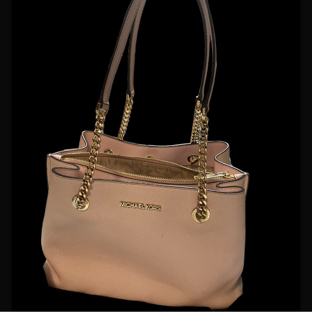Michael Kores,Teagan Large Pebbled Leather Shoulder Bag